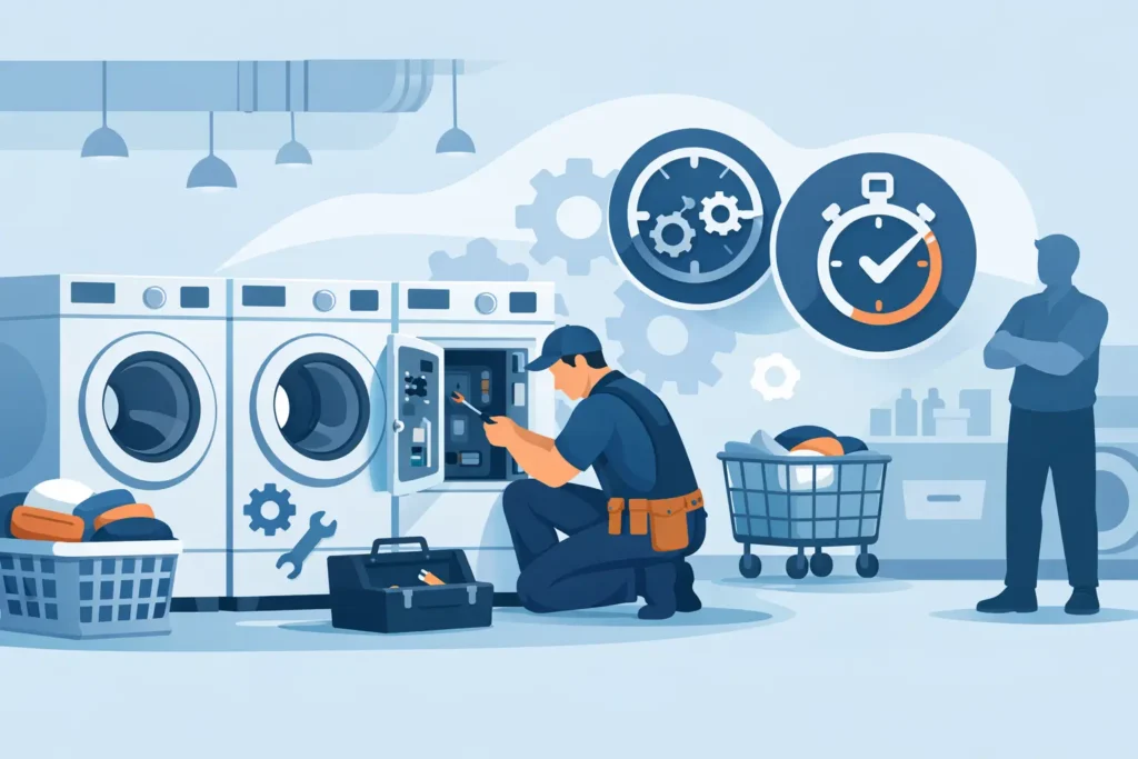 Coin Operated Laundry Repair That Limits Downtime