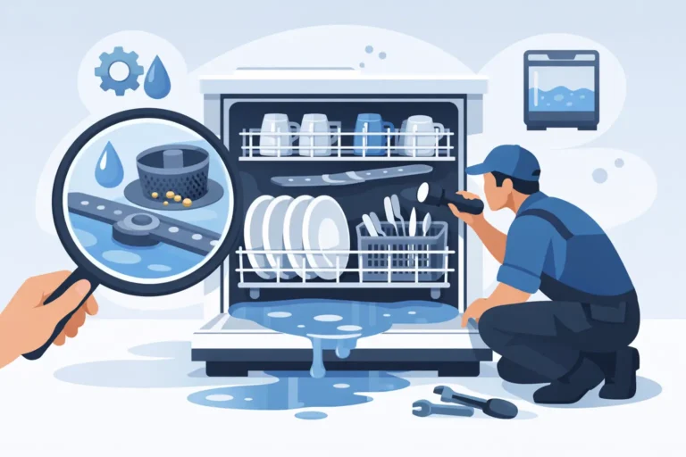 Why Dishwasher Leaves Water and What to Check